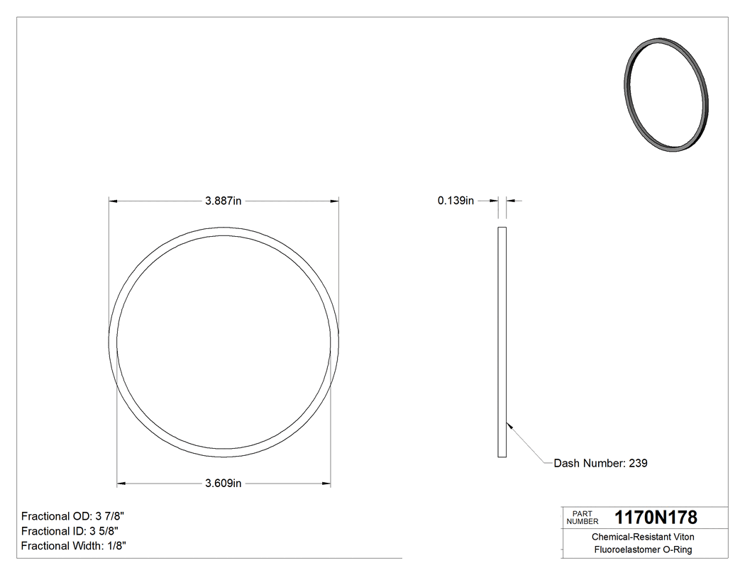 Technical drawing - 1170N178